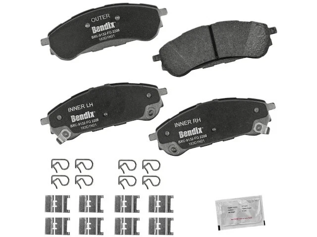 Bendix 39YT66D Rear Brake Pad Set Fits 2019-2024 Ford Ranger - Image 1 of 1
