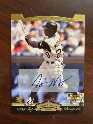 2008 Upper Deck Timeline - Nyjer Morgan #202 Autographs - Image 1 of 2