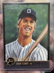 RARE! John Elway 1999 Just Minors #81 Yankees RC Rookie Card HOF #/50 - Picture 1 of 2