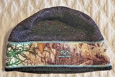 Ladies Toque Cap Realtree Camo Fleece Lined Hunting Winter Hat Camouflage Foto 1 de 4