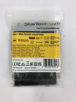 NEW StarTech.com USB C Multiport Adapter - Portable USB-C Dock with 4K HDMI - Image 1 of 4