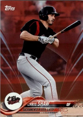 2018 Topps Pro Debut Red #19 Chris Shaw /10 - BB - Image 1 of 2