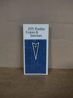 1971 Pontiac дилер цвета и интерьеры брошюра. - Изображение 1 из 3