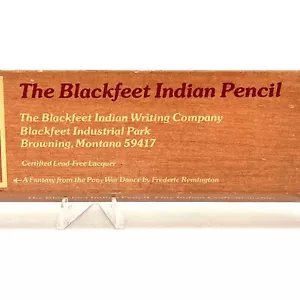 Scatola portamatite vintage The Blackfeet Indian General Electric logo n.1 senza piombo - Foto 1 di 11