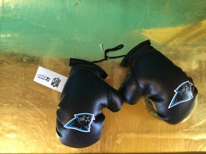 NFL Carolina Panthers 4 Inch Mini Boxing Gloves for Mirror by Fremont Die - Picture 1 of 15