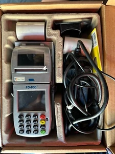 First Data FD-400 Ti Credit Card Machine with Power Cord POS - Picture 1 of 2