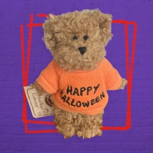 Boyds Bears 4” Mini oso de peluche rizado feliz Halloween 2003 como nuevo con etiquetas difícil de encontrar - Imagen 1 de 4