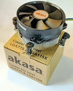 Akasa/EKL Cooling Fan LGA 1151 Socket (H4) LGA 1150, 1155 Heat Sink CPU Cooler - Picture 1 of 4