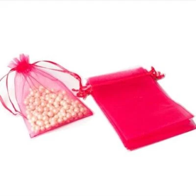 100/200 piezas Organza Boda Fiesta Favor Decoración Regalo Caramelo Bolsas Transparentes 4x6/3x4 Foto 1 de 4