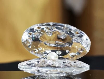 Decorativo Feng Shui Cristallo Vetro Cover con Perla 5.1x2.5cm, Trasparente - Immagine 1 di 3