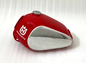 HUSQVARNA CR WR XC 250 430 Red Painted Aluminium Fuel Tank & Cap 1981 -1983 - Bild 1 von 13