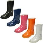 Girls Spot On Ring Detail Pull On Wellington Boots X1R031
