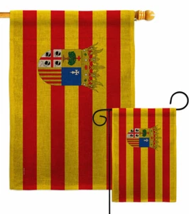Bandera de Aragón Buralp Garten Flagge Spanien Gemeinden Geschenk Hof Haus Banner - Bild 1 von 19
