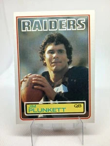 1983 Topps Jim Plunkett Los Angeles Raiders #307 - Foto 1 di 3