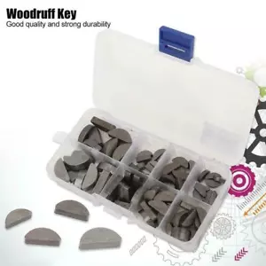 80Pcs Woodruff Key Assortment SAE Multitools Contains 8 Popular Sizes Tool FS - Picture 1 of 8