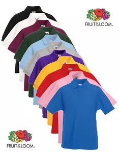 Fruit of the Loom Kids Kinder Uni Schul Poloshirt ohne Logo - Bild 1 von 15