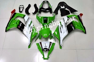 Kit de carenado de carrocería de inyección ABS 2011-2015 ZX10R verde blanco negro blanco - Imagen 1 de 8