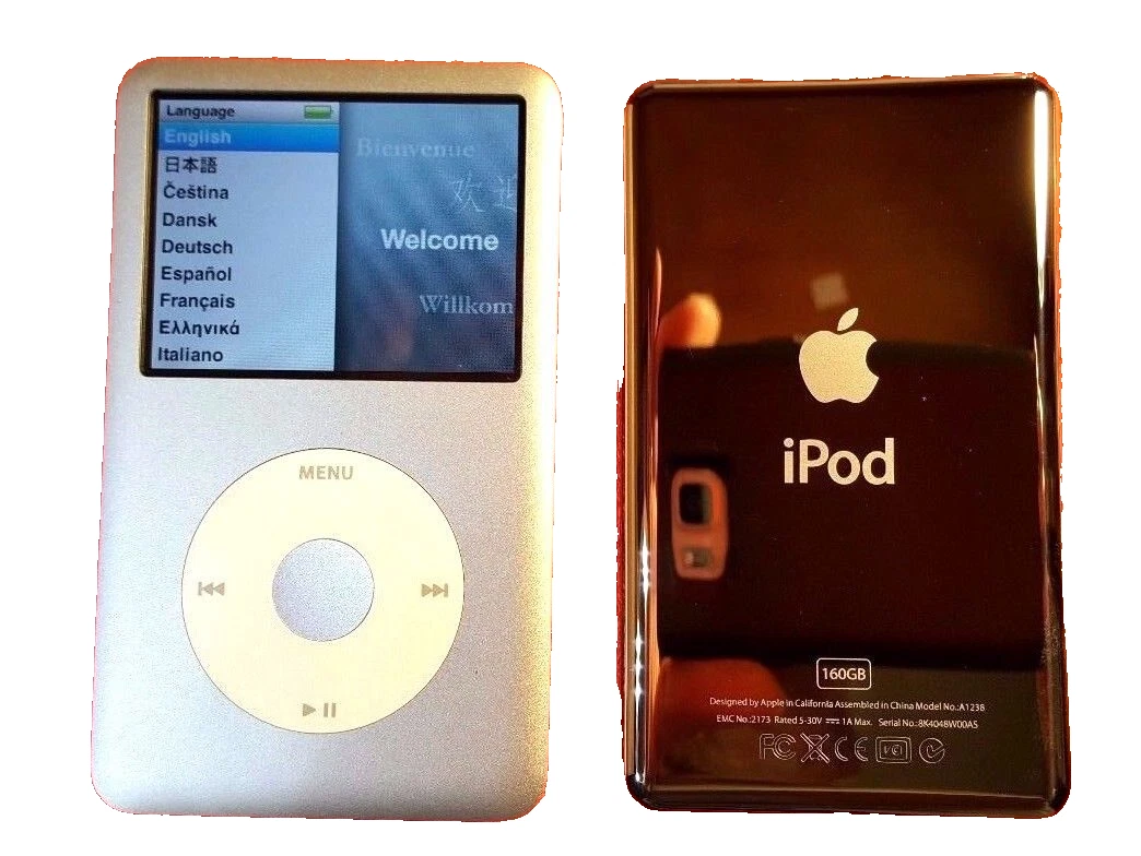 Apple A1238 シルバー 160GB プラスチックケース付 92-1 iPod Classic 160GB シルバー Apple A1238 iPod classic Apple