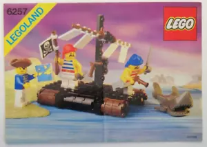 Notice Lego Vintage Pirates 6257 - Castaway's Raft - Instructions Only - Imagen 1 de 2