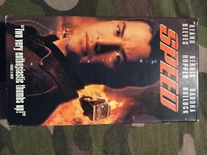 Speed VHS VCR Video Tape Used Movie Keanu Reeves Sandra Bullock - Picture 1 of 4
