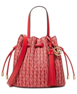Neu Michael Kors Willa extra kleine wandelbare Damen-Umhängetasche purpurrot - Bild 1 von 7