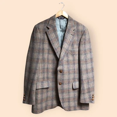 Vintage MENS Austin Reed of Regent Street By Ballantyne Pure Wool Plaid Blazer - Image 1 of 4
