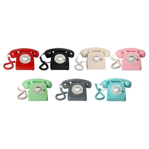 Vintage Telefon obrotowy Retro Telefon z europejskim 1960'' do domowego salonu - Zdjęcie 1 z 49
