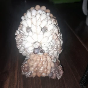 Sea Shell Dog Figure Puppy Statue Vintage Shellcraft Animal Sculpture - Picture 1 of 6
