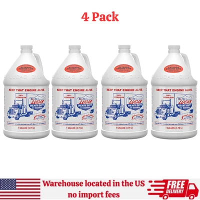 Lucas Oil 10002 высокопрочный стабилизатор масла - 1 галлон, упаковка из 4 - Изображение 1 из 4
