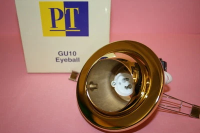 PROLAMP BULK GU10 MAINS 240V BRASS EYEBALL LIGHT FITTING SUPERIOR QUALITY CHEAP ! aa9a