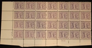 1919 SCOTT #537 3-CENT WWI VICTORY ISSUE Mint Never Hinged plate block 28 stamps - Picture 1 of 1
