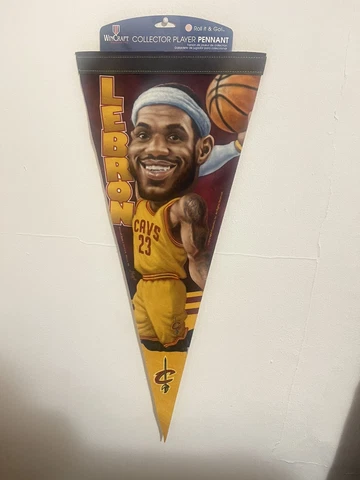 Lebron James Cleveland Cavaliers Bobblehead Style Pennant NBA 12x30 Cover