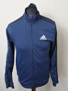 Adidas Unisex Primegreen Blau Jacke 3 Streifen Full Zip Small S (B2265) - Bild 1 von 8