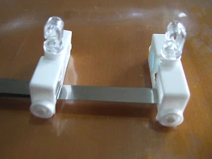 VERTICAL BLIND CARRIER & METAL SPACER LINK TRACK WITH 127mm SLATS WITH REG POST - Picture 1 of 7