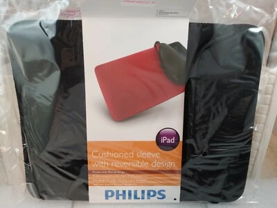 Philips Funda Suave Para Apple iPad Acolchada Neopreno Reversible Negro Rojo Nuevo Foto 1 de 4
