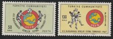 Turkey 1967 #1739-40 20th Int'l Youth Soccer Championships - MNH