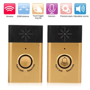 Wireless Intercom Doorbell Dual Voice Smart Bell 2‑Way Talk Home Security Fit - Picture 1 of 18