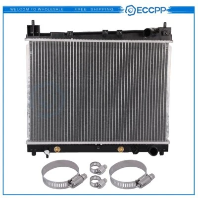 Radiator 2305 with Universal Oil Hose Clamps Kit for 2004-2006 Scion xA Foto 1 de 4