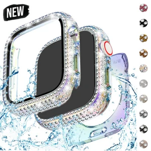 Do Apple Watch 10/9/8/7/6/5/4/SE Diamond Bling Case Pełna pokrywa Ochrona ekranu - Zdjęcie 1 z 20