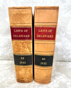 2 Delaware Law Books, 1933 und 1935 - Bild 1 von 16