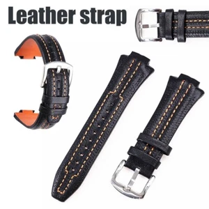 15x27mm Quality Leather Watch Strap Band For Seiko Sportura Spring pins+Tools - Picture 1 of 19