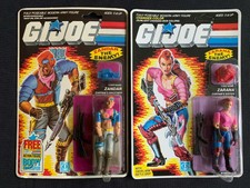 G.I. JOE ZANDAR ZARANA LOT OF 2 NEW SEALED ARAH COBRA DREADNOK