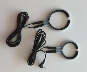 2 silicone ring electrodes bipolar stimulation current E-STIM ESTIM TENS EMS EROSTEK - Picture 1 of 1