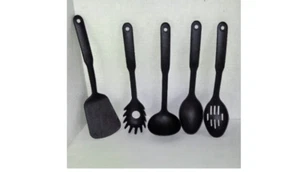 Farberware Basics 5 Pc Kitchen Utensils Set Safe for Non-Stick Cookware - Picture 1 of 6