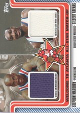 2003-04 Topps Welcome to Atlanta Dual Relics #WA-8 S. Marbury/G. Arenas JERSEY
