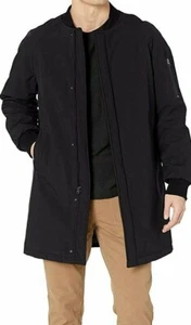CHAQUETA LARGA BOMBARDERO ORIGINAL DKNY DOUGG. NEGRO, TALLA 40 REG. NUEVO CON ETIQUETAS - Imagen 1 de 5