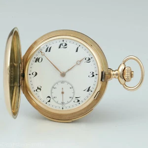 Girard Perregaux minute repeater Hunter anchor chronometer 20''', 14k gold 1920 - Picture 1 of 12