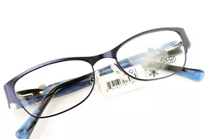 MILLEFIORI FARFALLA in Blueberry 51-16-135 Eyeglass Frames Flex Hinges A74 - Picture 1 of 12