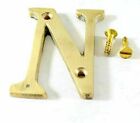 Alphabet 2 Inch N Letter Brass Design Delf Door House With 2 Screws