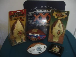 Lot (6) Super Bowl XXX Mini Footballs Collectible Pin Rose Bowl MAKE OFFER! - Picture 1 of 9